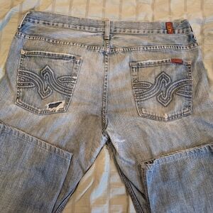 7 For All Mankind "Standard" Straight Jeans | Size 36 | Style T520098S